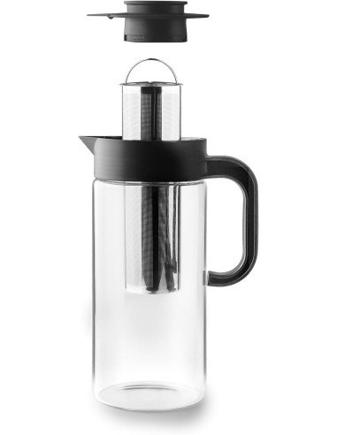 ibili 690714 Pichet en verre à café et thé froid 1,4 litre