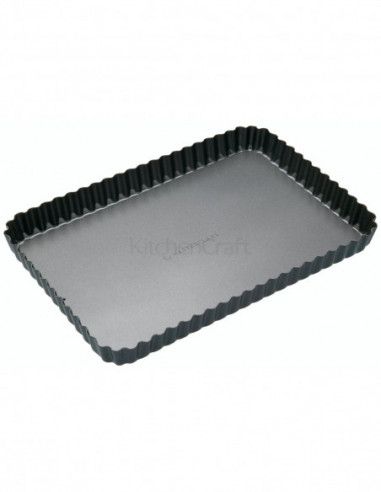 MasterClass KCMCHB55 Moule à tarte rectangle à fond amovible 31 cm