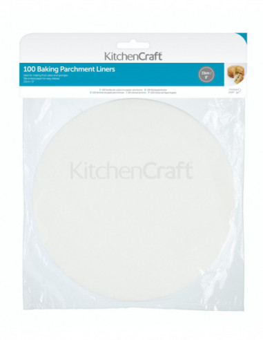 KitchenCraft KCSILPAPRD9 Papier de cuisson prédécoupé rond 23 cm
