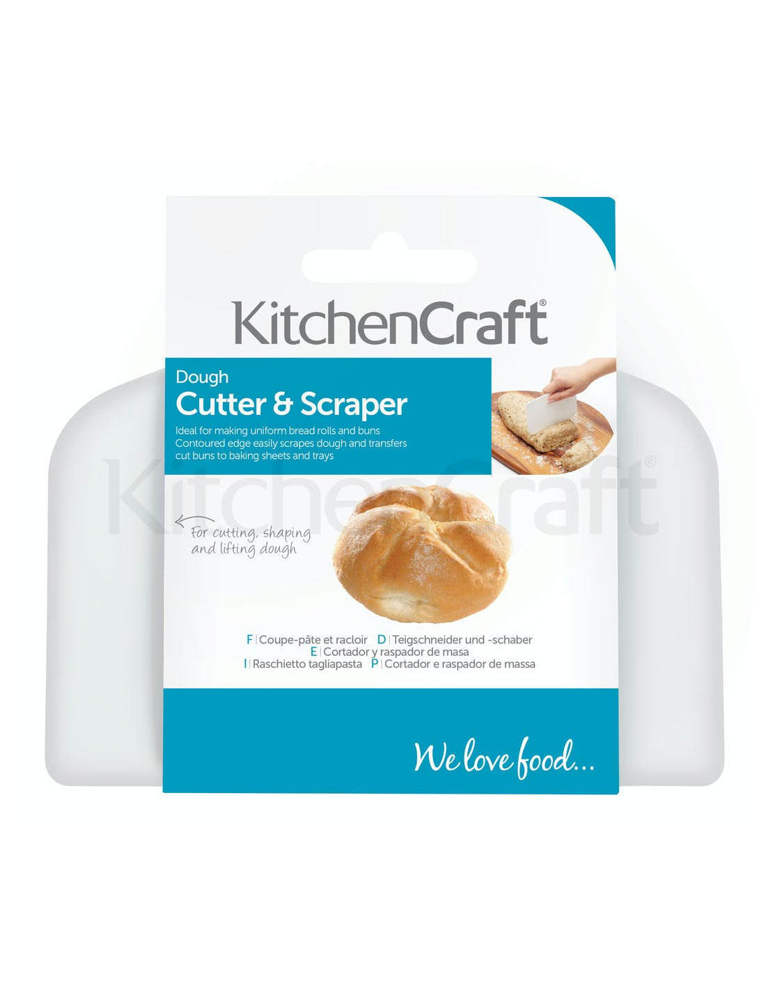 KitchenCraft KCDOUGH Coupe-pâte et grattoir