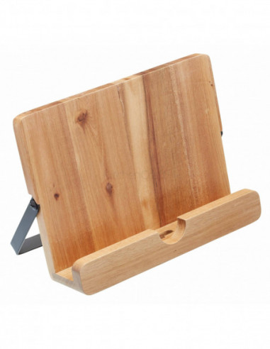 Natural Elements NECBSTAND  Tablette pour livre de cuisine en bois d'acacia
