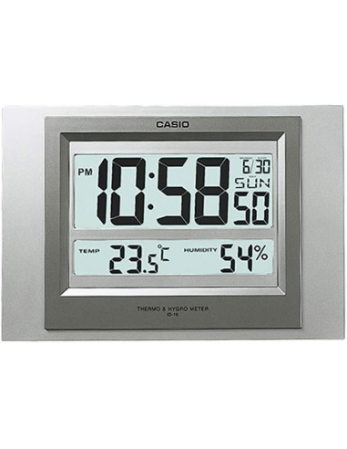 Casio ID-16S-8DF Horloge digitale avec date et température