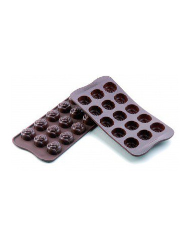 Silikomart 22.113.77.006 Moule chocolat en forme de rose