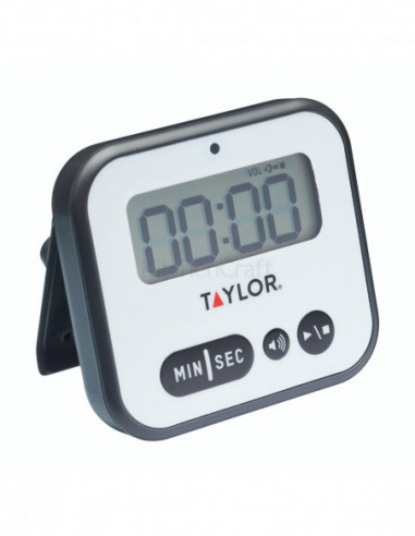 Taylor TYPTIM100AV Minuterie numérique Pro très fort avec alerte lumineuse