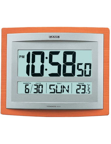 Casio ID-15S-5DF Horloge digitale avec date et température