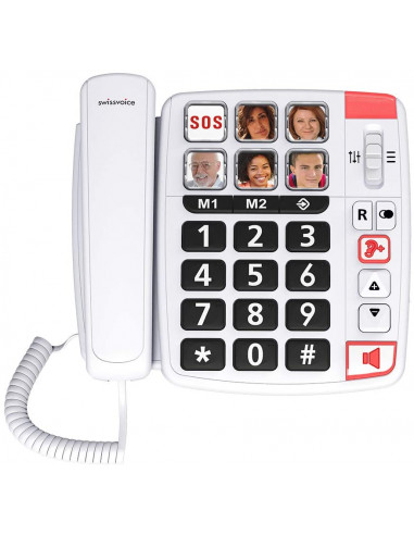 Swissvoice XTRA 1110 Téléphone filaire pour séniors