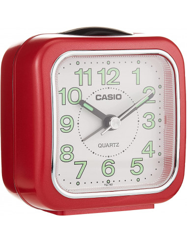 Casio TQ-142-4DF Réveil rouge avec lumière