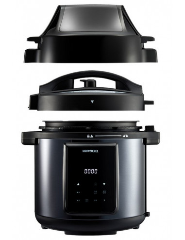 HappyCall HDMC-E57MA1BK Nouveauté Dual Smart Pot Cuiseur + Air Fryer  5,7 litres